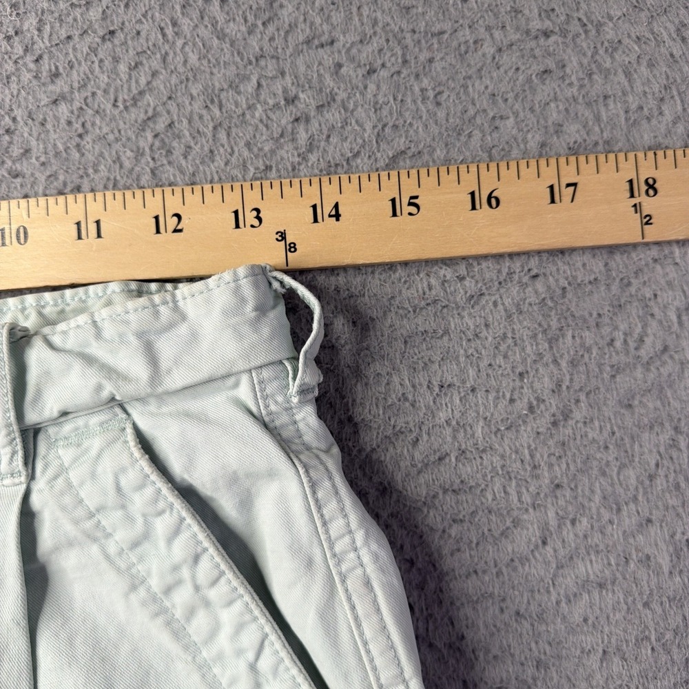 Everlane 4 Tourist Shorts Ice Blue High Rise Rolled Hem Summer Travel Comfort - Picture 5 of 13